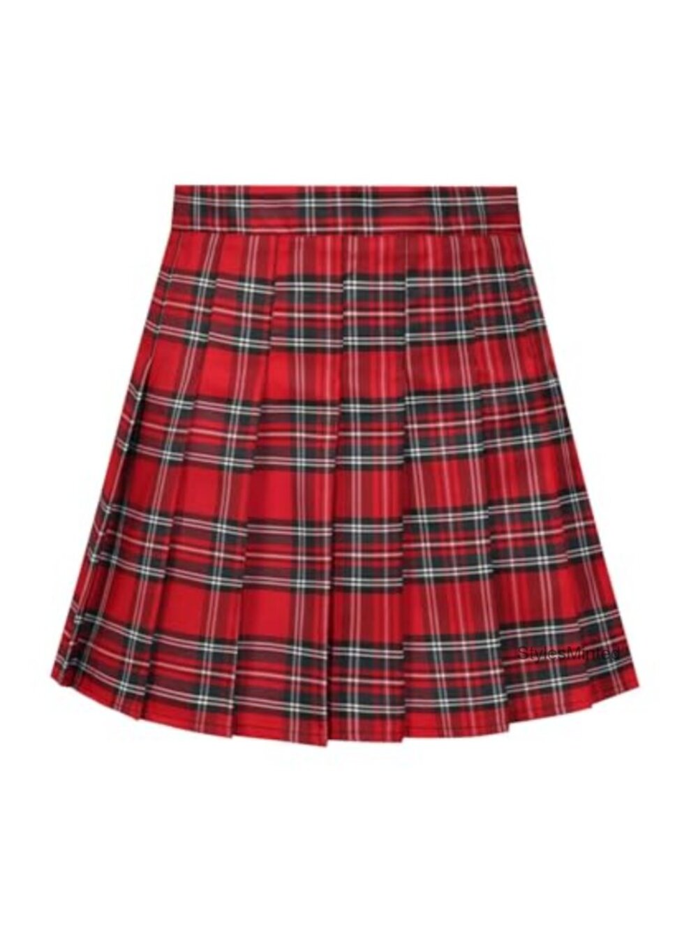 Girls Pleated Skirt High-Waist A-Line with Built-in Shorts